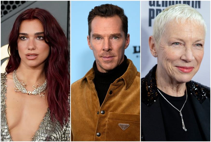 Dua Lipa - Μπένεντικτ Χάμπερμπατς - Άννι Λένοξ (AP)