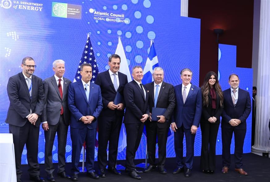 Στιγμιότυπο από τη Σύνοδο στο Ζάππειο (ΓΙΩΡΓΟΣ ΚΟΝΤΑΡΙΝΗΣ/EUROKINISSI)