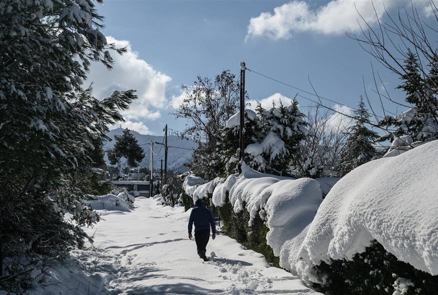 Χιόνια στην Αττική/ Eurokinissi