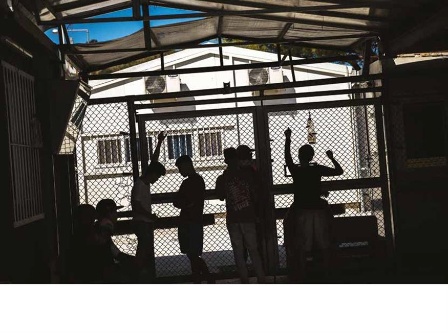 Ανήλικοι στο ΚΥΤ της Μόριας (πηγή: UNHCR)