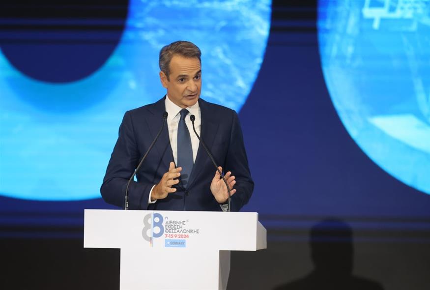 Ομιλία Κυριάκου Μητσοτάκη στη ΔΕΘ (EUROKINISSI)