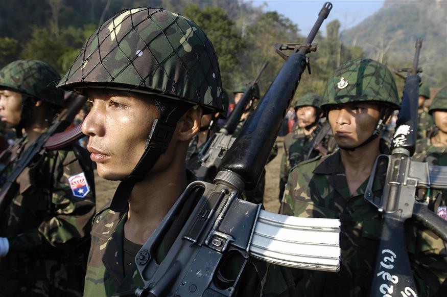 Στρατιώτες στη Μιανμάρ (Φωτογραφία Αρχείου)/Copyright: AP Images