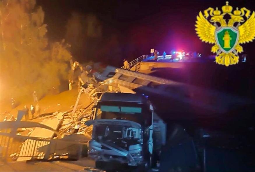 Κατάρρευση γέφυρας Ρωσία