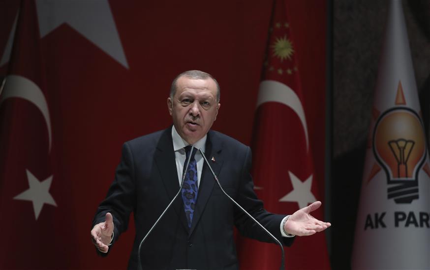 Ρετζέπ Ταγίπ Ερντογάν/(Turkish Presidency via AP, Pool)