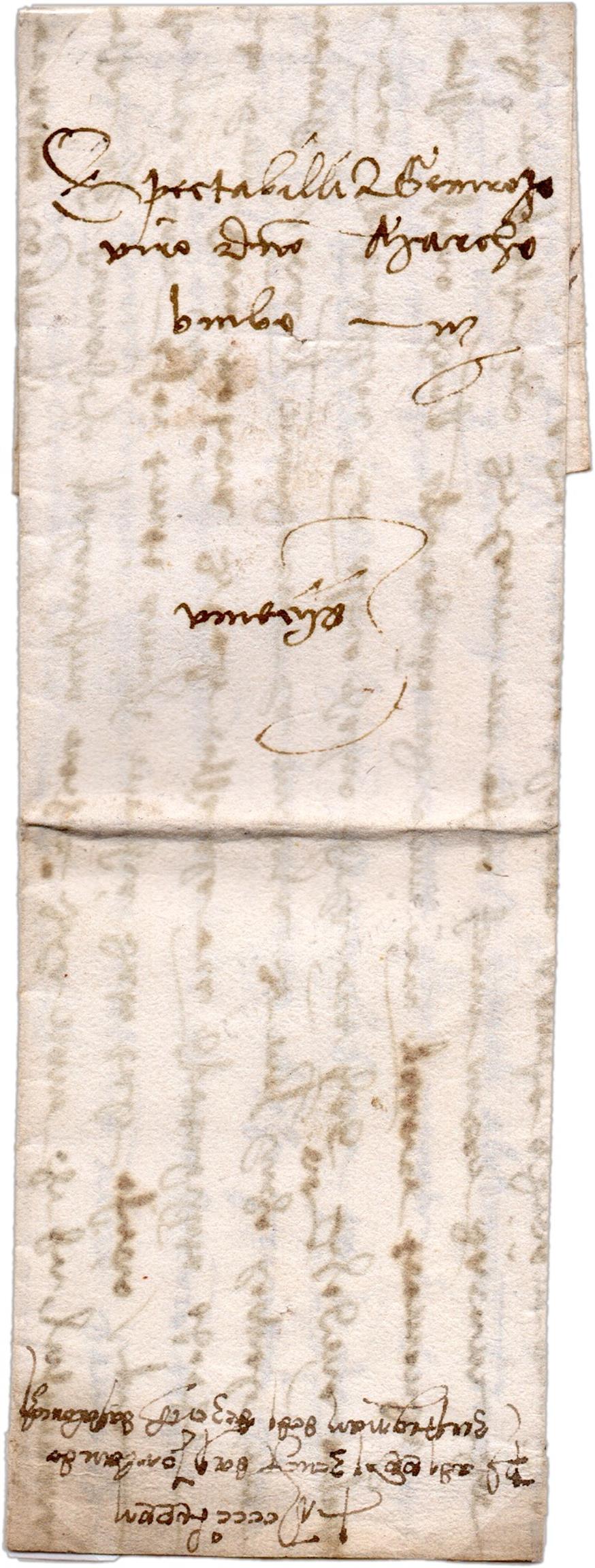 Η επιστολή που ταχυδρομήθηκε από τη Θεσσαλονίκη στη Βενετία το 1482 (ΜΙΕΤ)