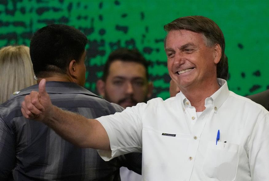 Ο πρόεδρος της Βραζιλίας, Ζαΐχ Μπολσονάρου / AP photo