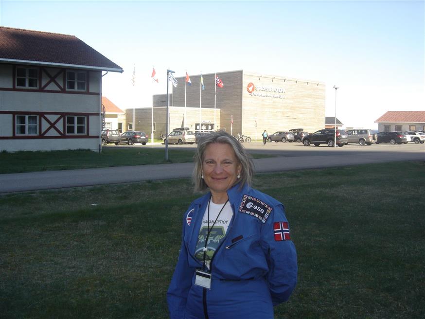 Η Αθηνά Πριμικίρη στο διαστημικό κέντρο της Νορβηγίας