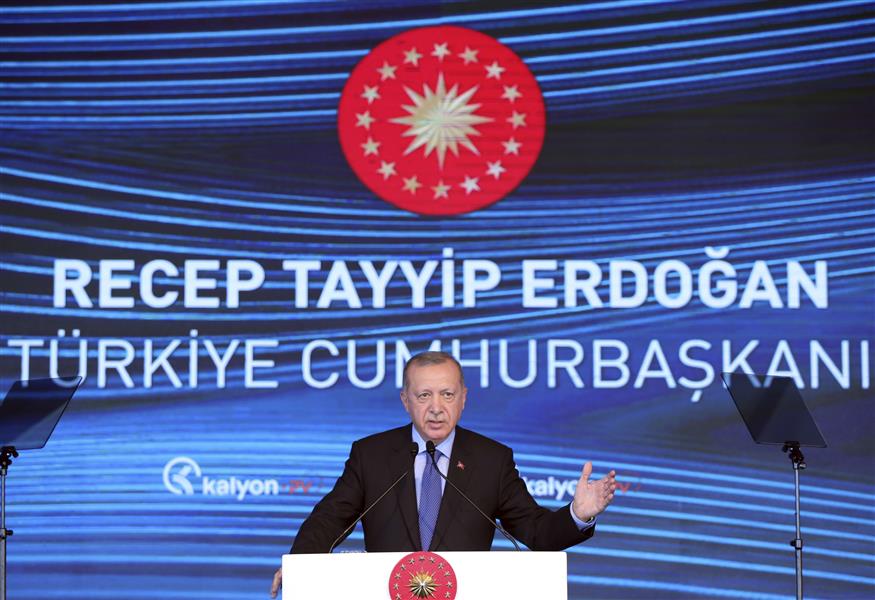Ρετζέπ Ταγίπ Ερντογάν (Turkish Presidency via AP, Pool)