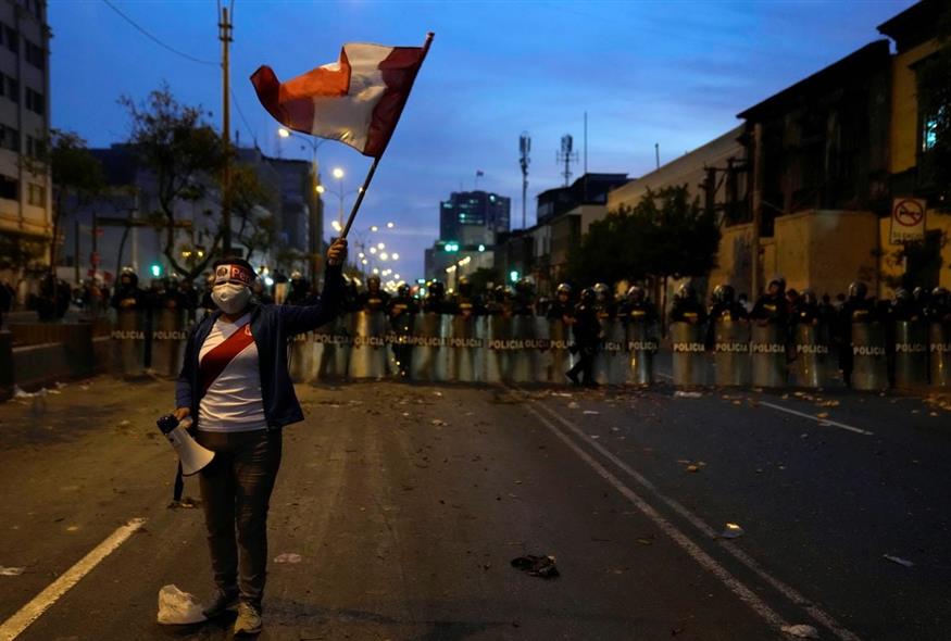Διαδηλώσεις στο Περού /Φωτογραφία: AP Photo/Martin Mejia