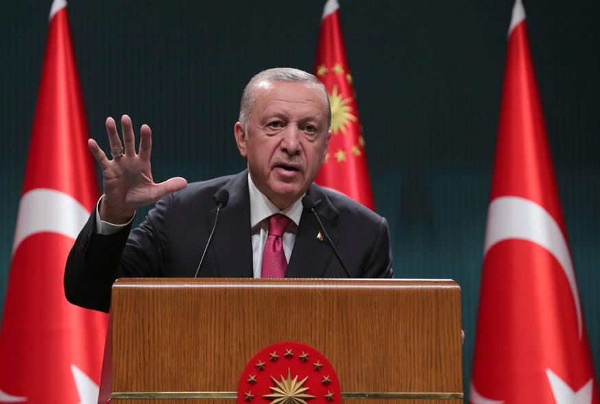 Ο Τούρκος πρόεδρος, Ρετζέπ Ταγίπ Ερντογάν / Τουρκική Προεδρία μέσω AP