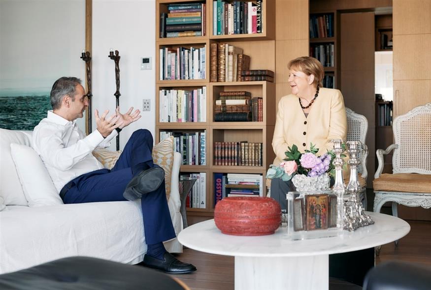 Συνάντηση Μητσοτάκη με Μέρκελ