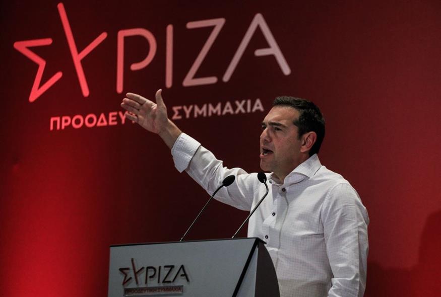 Ο Αλέξης Τσίπρας στην ΚΕ του ΣΥΡΙΖΑ (Eurokinissi)