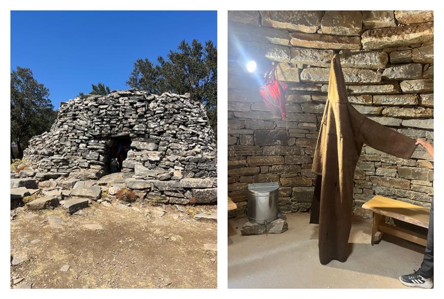 Μιτάτo Μιτάτο και ένδυμα του βοσκού, το οποίο ονομάζεται «γάμπας» και τον προστάτευε από κρύο και βροχές (Copyright: Ethnos.gr)