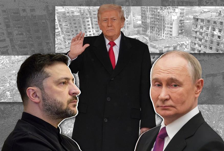 Τραμπ - Πούτιν - Ζελένσκι / AP-ethnos.gr