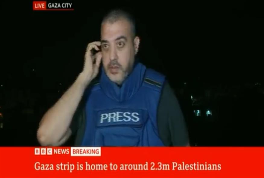 Η στιγμή που ισραηλινός πύραυλος χτυπά τη Λωρίδα της Γάζας/BBC