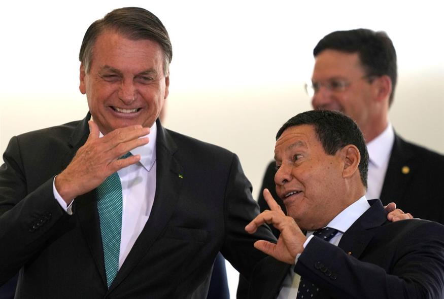 Ο πρόεδρος και ο αντιπρόεδρος της Βραζιλίας (AP Photo/Eraldo Peres)