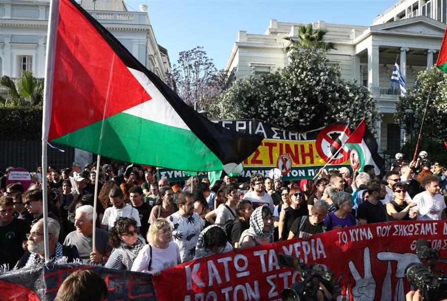 Global Sumud Flotilla: Συγκέντρωση διαμαρτυρίας έξω από το υπουργείο Εξωτερικών (ΙΝΤΙΜΕ)