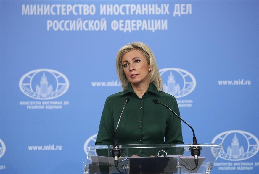 Η εκπρόσωπος τύπου του ρωσικού ΥΠΕΞ, Μαρία Ζαχάροβα (Associated Press)