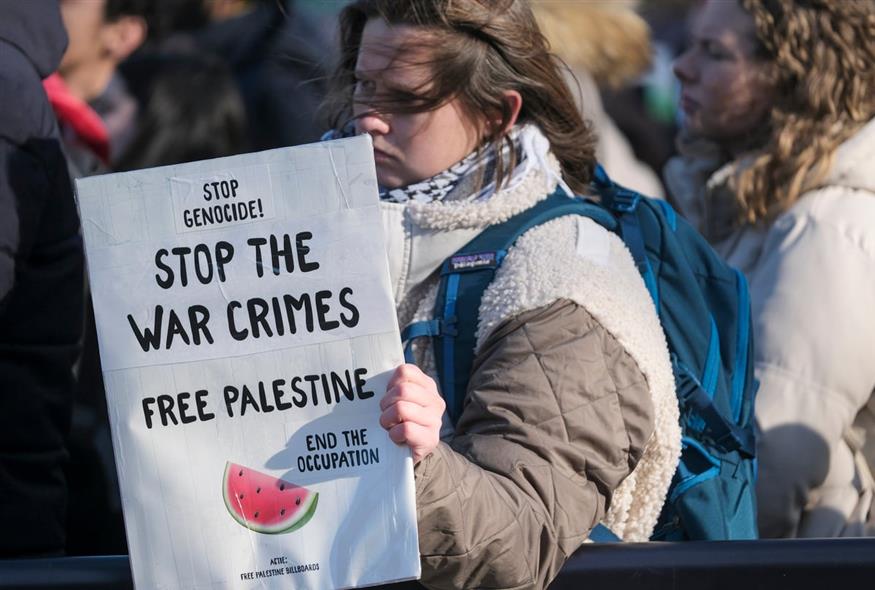 Εκδίκαση της αγωγής της Ν. Αφρικής κατά του Ισραήλ για γενοκτονία εις βάρος των Παλαιστινίων (AP Photo)