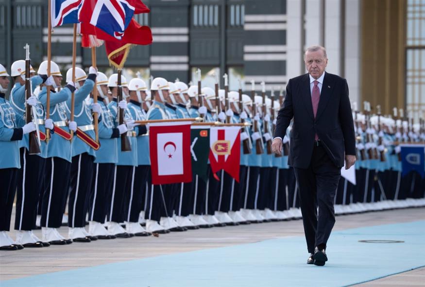 Ρετζέπ Ταγίπ Ερντογάν (Stefan Rousseau/Pool Photo via AP)