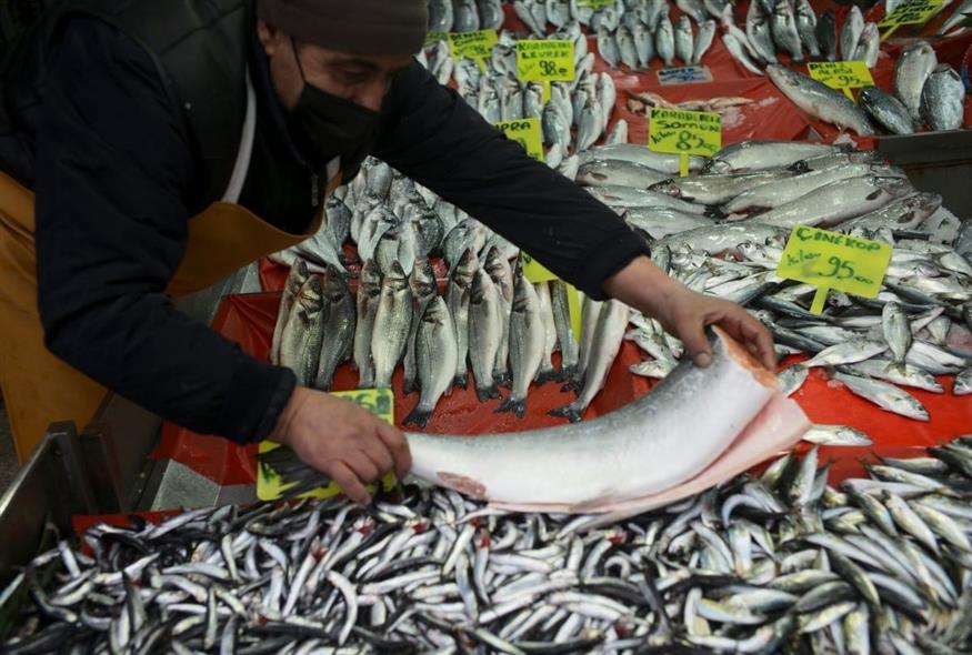 Ψαραγορά στην Άγκυρα (φωτογραφία αρχείου/ Associated Press)