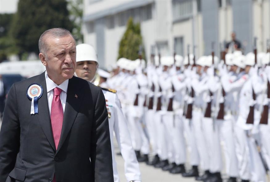 O Τούρκος πρόεδρος, Ρετζέπ Ταγίπ Ερντογάν / Turkish Presidency via AP Photo