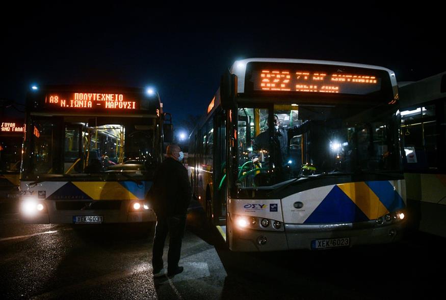 Λεωφορεία- στάση εργασίας/ Eurokinissi