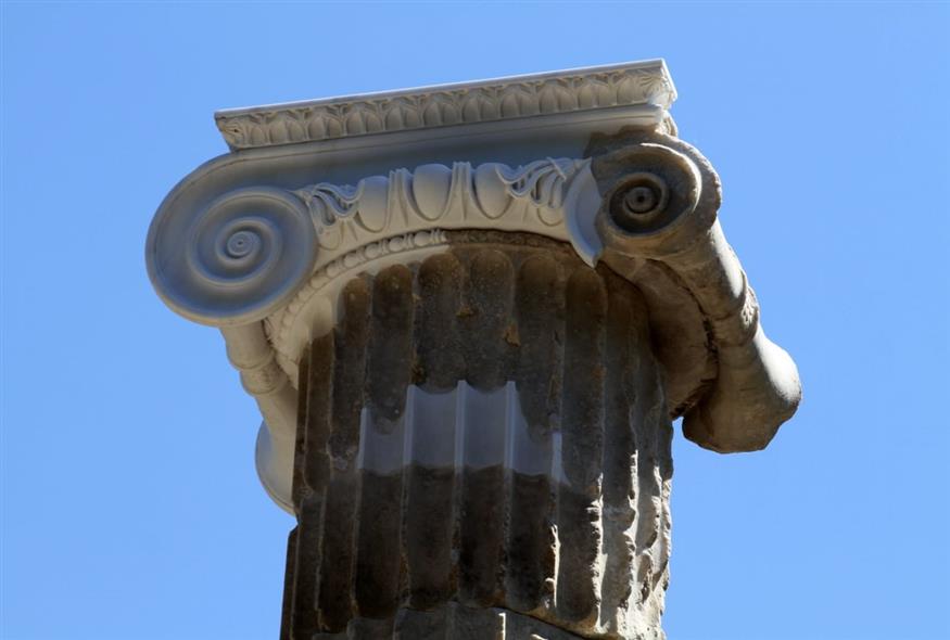 Η στήλη των Πτολεμαίων στην Αρχαία Ολυμπία (ΓΙΑΝΝΗΣ ΣΠΥΡΟΥΝΗΣ/EUROKINISSI/ILIALIVE.GR)