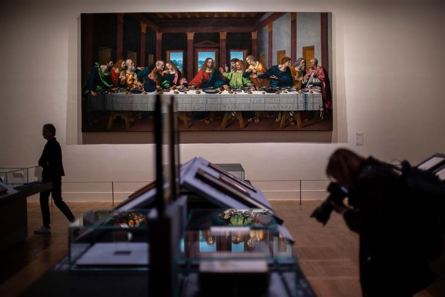 Ο μυστικός δείπνος στο Λούβρο/(AP Photo/Rafael Yaghobzadeh)