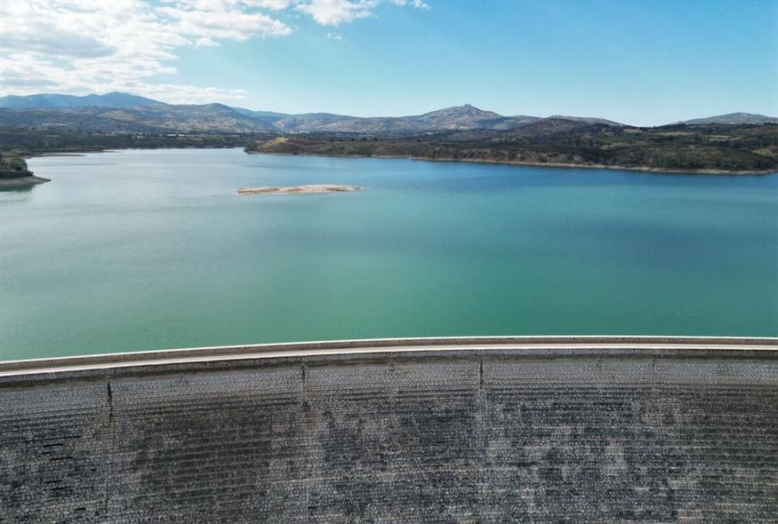 Το φράγμα της λίμνης Μαραθώνα / φωτογραφία Κώστας Ασημακόπουλος ethnos.gr