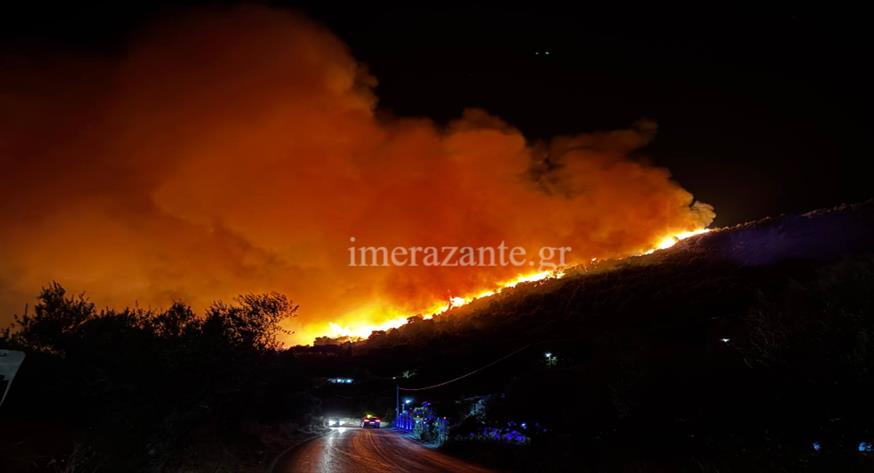 Φωτιά στην Ζάκυνθο