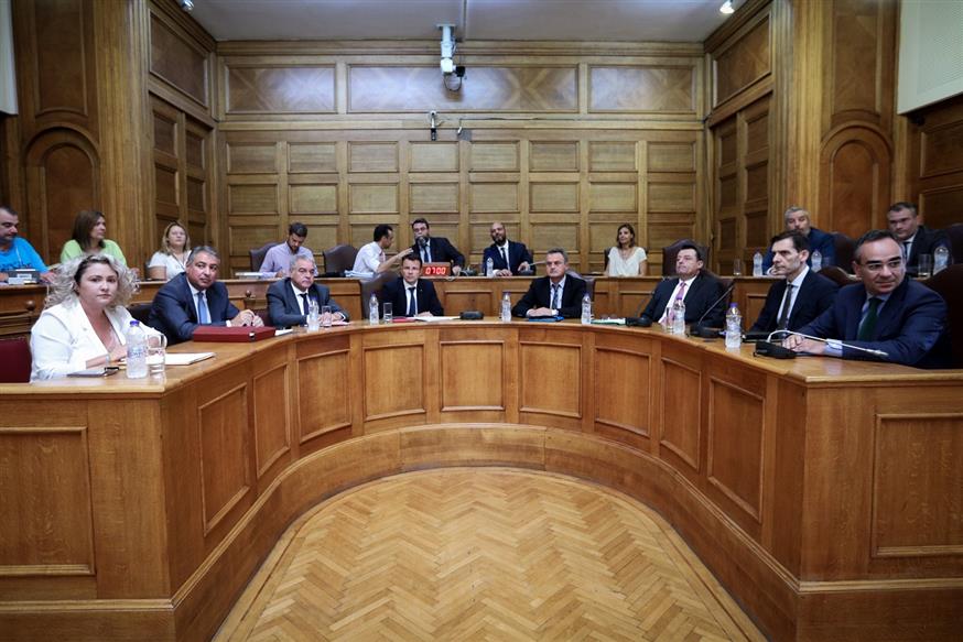 Στιγμιότυπο από τη συνεδρίαση της Διαρκούς Επιτροπής Κοινωνικών Υποθέσεων (Eurokinissi/ΚΟΝΤΑΡΙΝΗΣ ΓΙΩΡΓΟΣ)