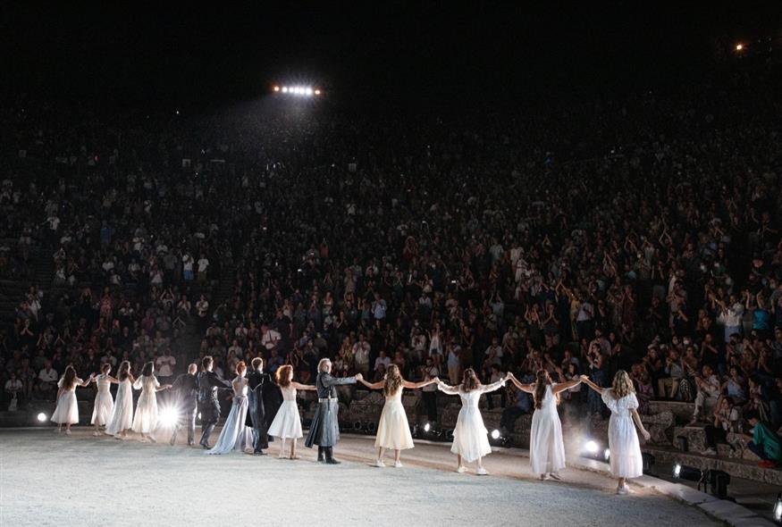 Η «Ιφιγένεια εν Αυλίδι», σε σκηνοθεσία Θέμη Μουμουλίδη, στην Επίδαυρο (Copyright: NDP)
