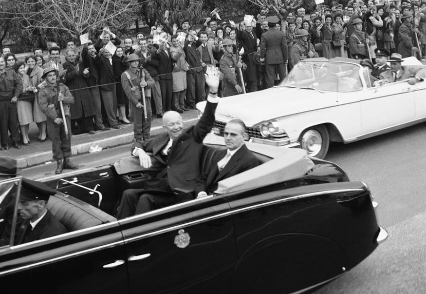 Με τις ΗΠΑ σύμμαχος. Ο πρόεδρος Αϊζενχάουερ στην Αθήνα. /copyright Ap Photos