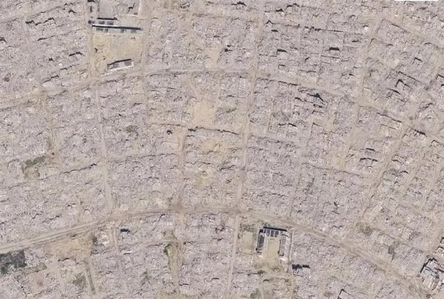 Νέες εικόνες του Google Maps αποτυπώνουν την ισοπέδωση της Γάζας (X) Νέες εικόνες του Google Maps αποτυπώνουν την ισοπέδωση της Γάζας (X)