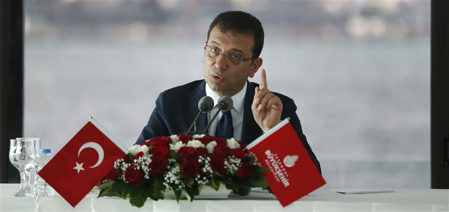 Ο δήμαρχος Κωνσταντινούπολης Εκρέμ Ιμάμογλου (copyright: AP photo)