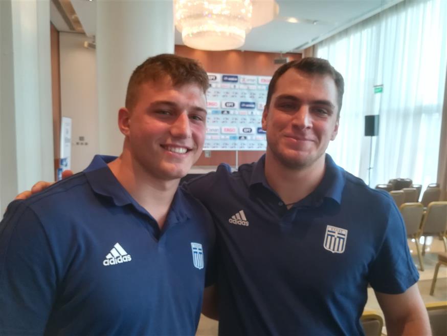 Ο Χρήστος Φραντζεσκάκης (αριστερά) και ο Μιχάλης Αναστασάκης είναι έτοιμοι να ζήσουν τη μεγάλη εμπειρία του Παγκοσμίου πρωταθλήματος