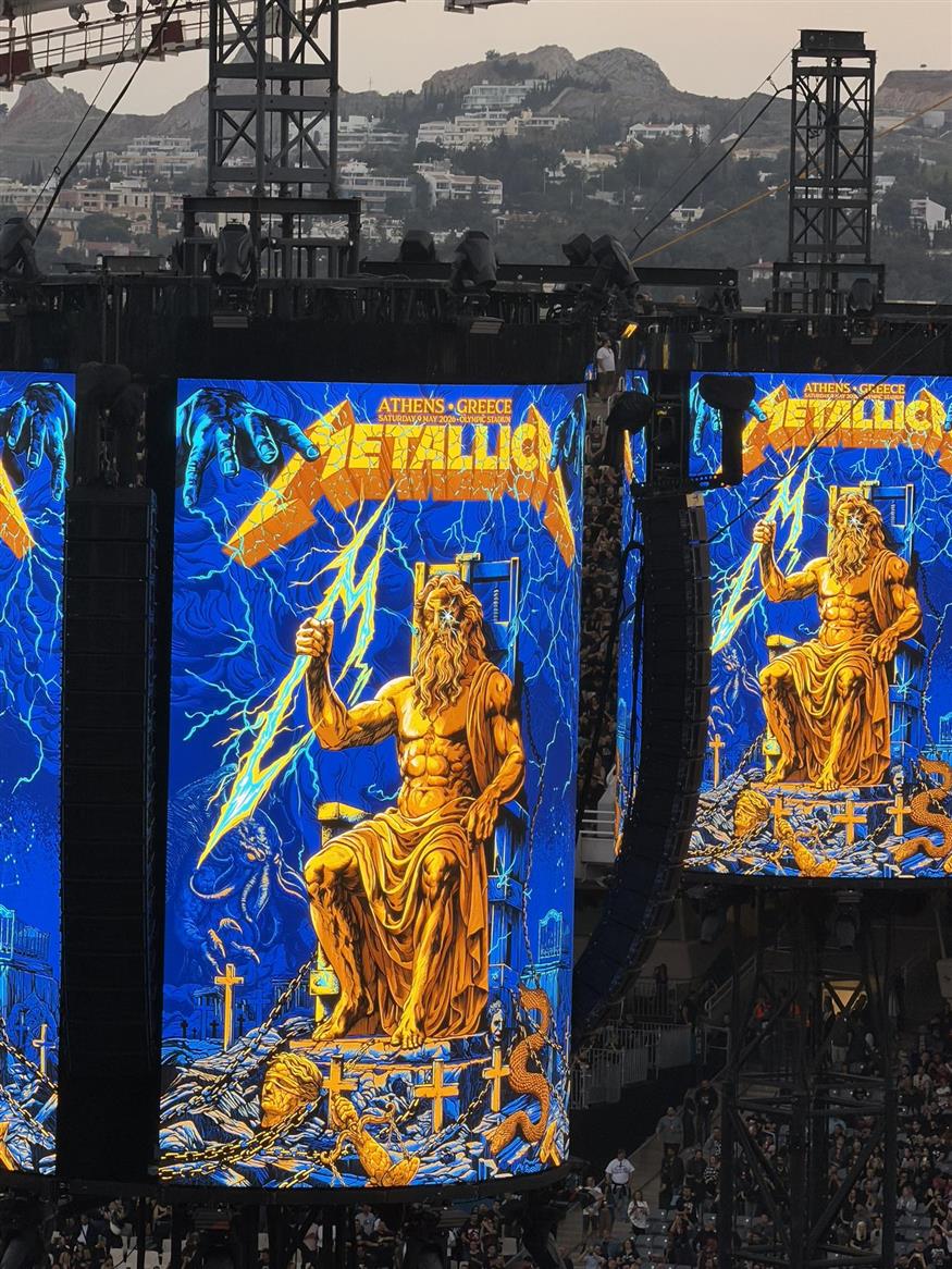 Metallica στο ΟΑΚΑ: Το artwork του Revolverdart, Βαγγέλη Πέτικα (τις φωτογραφίες παραχώρησε στο ethnos.gr ο ίδιος)