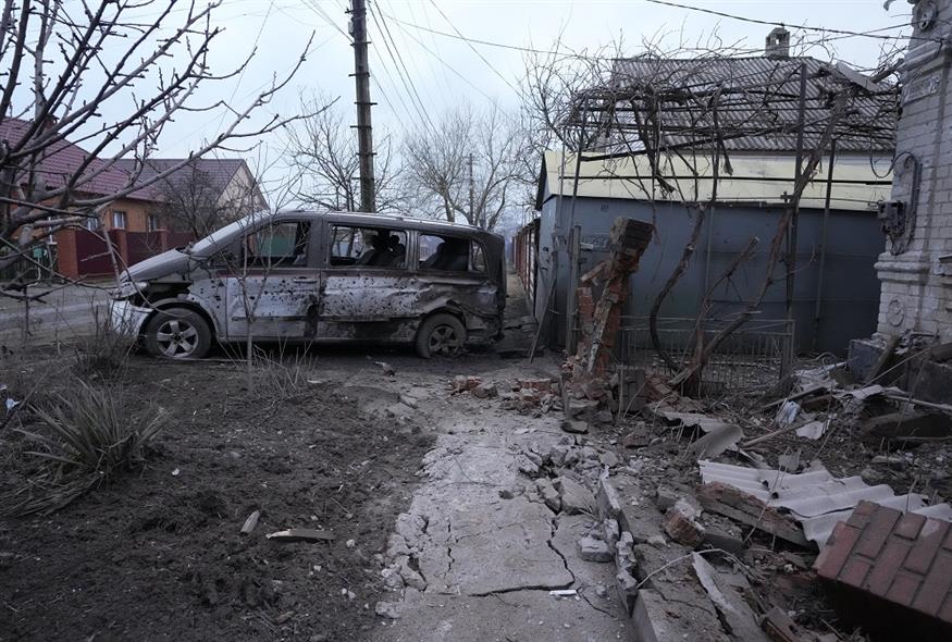 Πόλεμος στην Ουκρανία - Εικόνα από Μαριούπολη (AP)