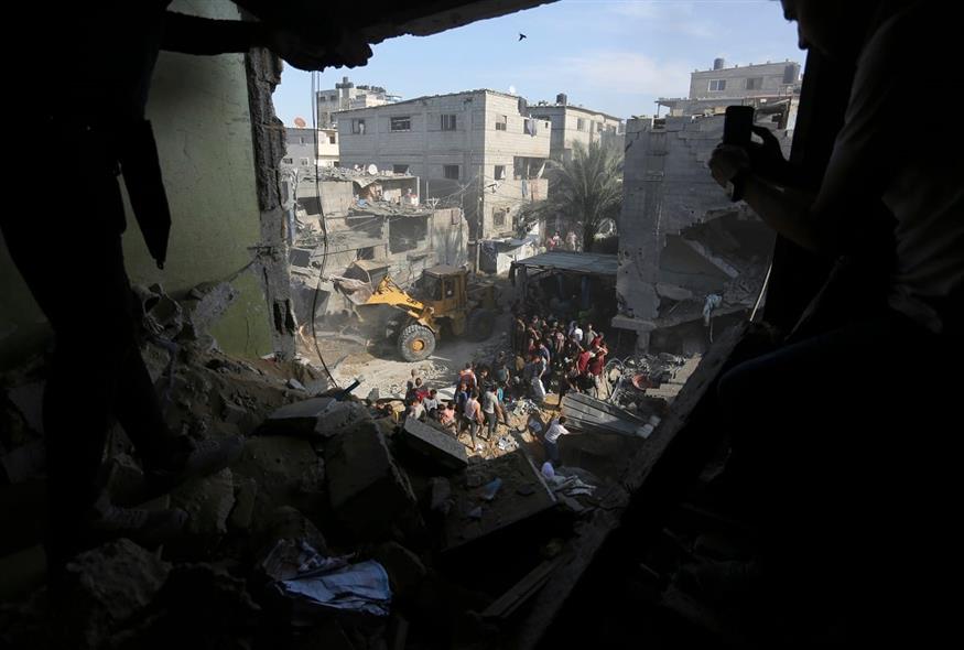 Συντρίμμια στη Γάζα (AP Photo/Hatem Ali)