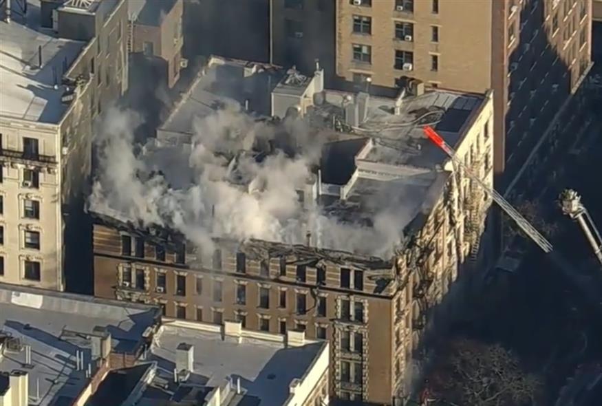 Στιγμιότυπο από την πυρκαγιά (Screenshot/YouTube/CBS)