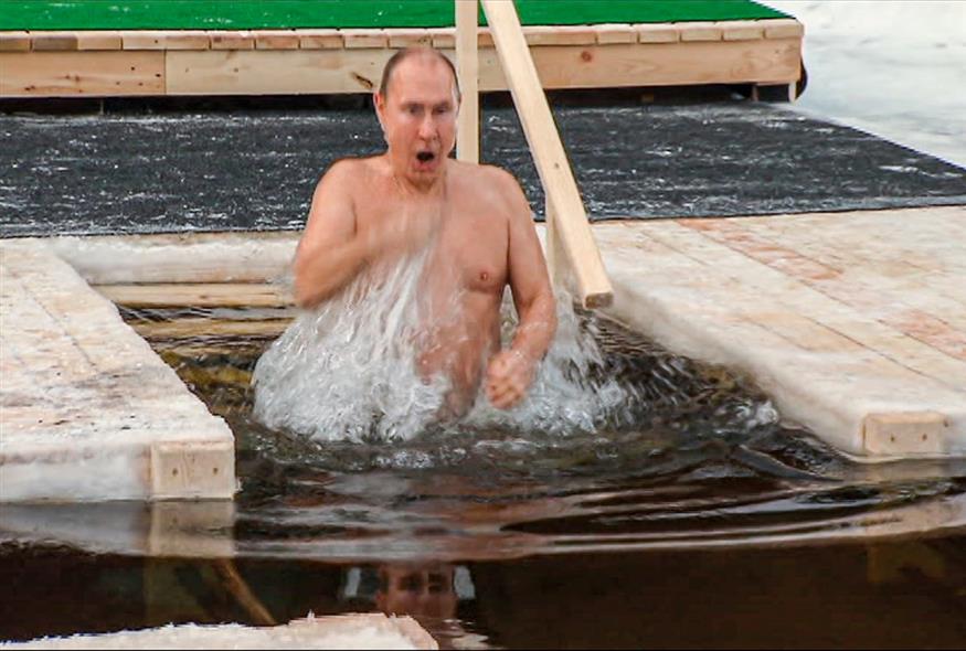 Θεοφάνια για τον Πούτιν το 2021  (Mikhail Klimentyev, Sputnik, Kremlin Pool Photo via AP)