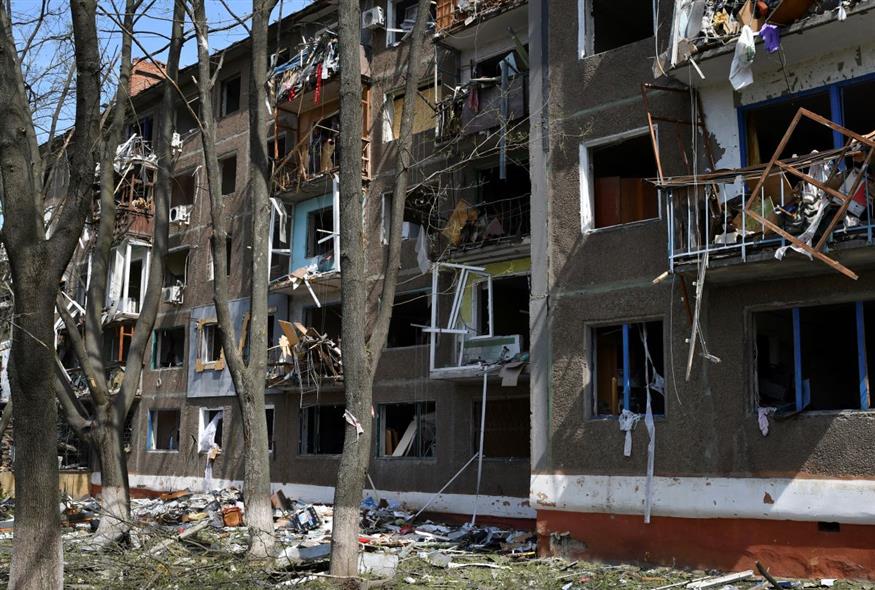Οι καταστροφές στο Κραματόρσκ (AP Photo/Andriy Andriyenko)