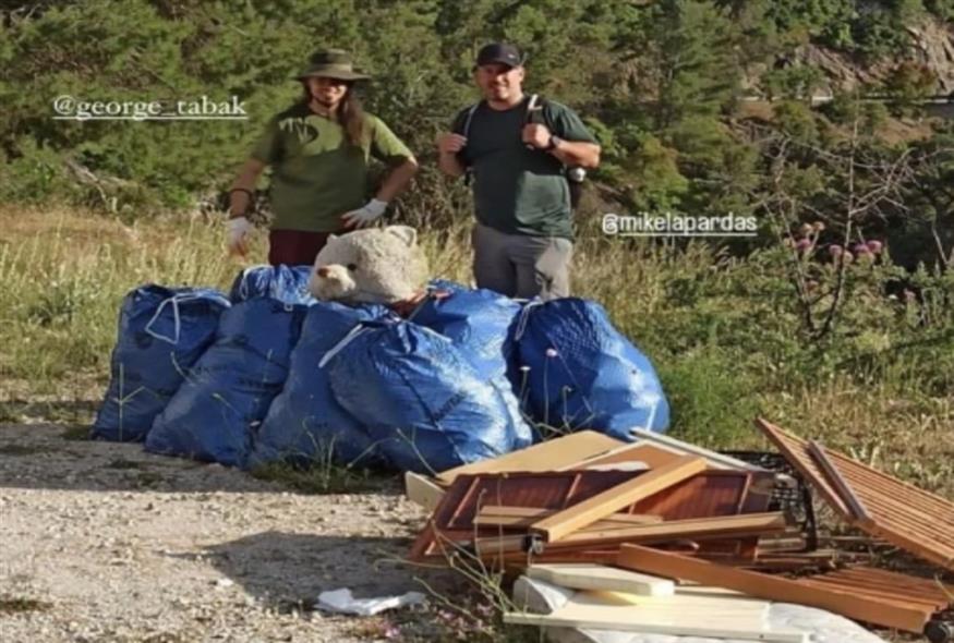 επιτέθηκαν σε εθελοντές στην Δυτική Πάρνηθα/mount greece/instagram