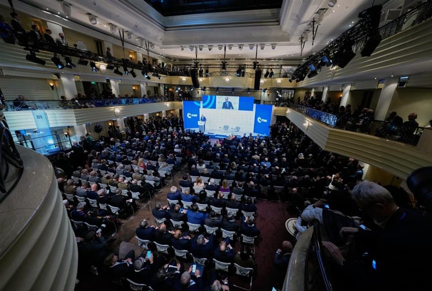 O Καγκελάριος Φρίντριχ Μερτς στη Διάσκεψη Ασφαλείας του Μονάχου (MSC) (AP) O Καγκελάριος Φρίντριχ Μερτς στη Διάσκεψη Ασφαλείας του Μονάχου (MSC) (AP)