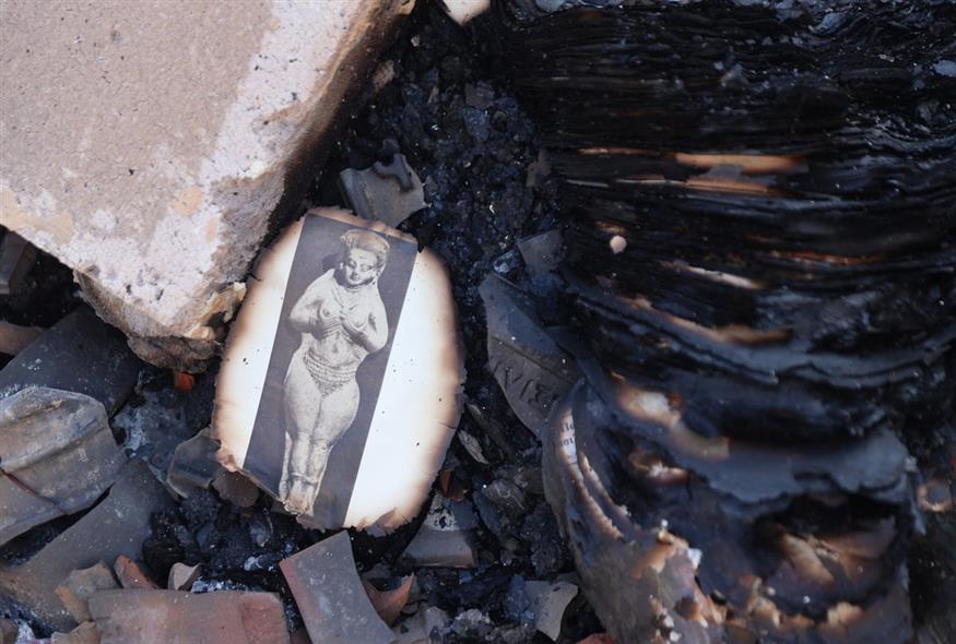 H επόμενη ημέρα από τη φωτιά στο Κρυονέρι/ Εurokinissi (gallery)