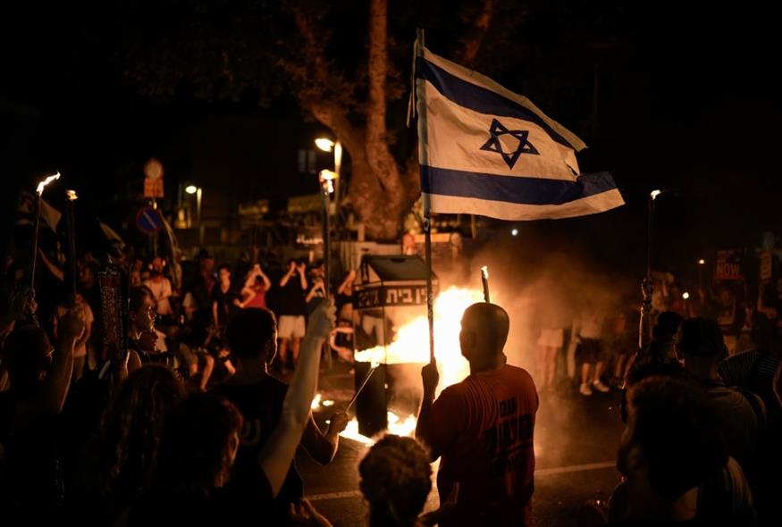 Aντικυβερνητική διαδήλωση στο Τελ Αβίβ/ AP
