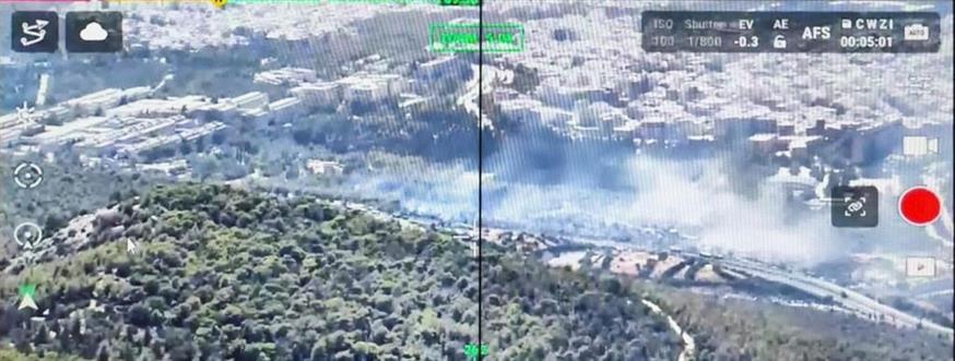 Πώς τα drones και η άμεση επέμβαση της πυροσβεστικής πρόλαβαν την εξάπλωση της φωτιάς στου Ζωγράφου