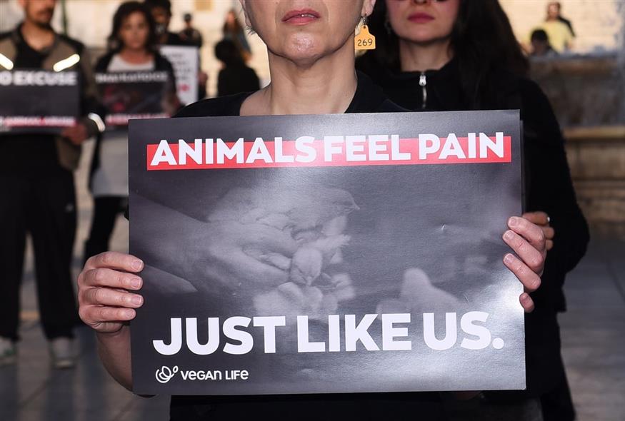Διαμαρτυρία της Vegan Life (ΙΝΤΙΜΕ/ΖΑΧΟΣ ΓΙΩΡΓΟΣ)