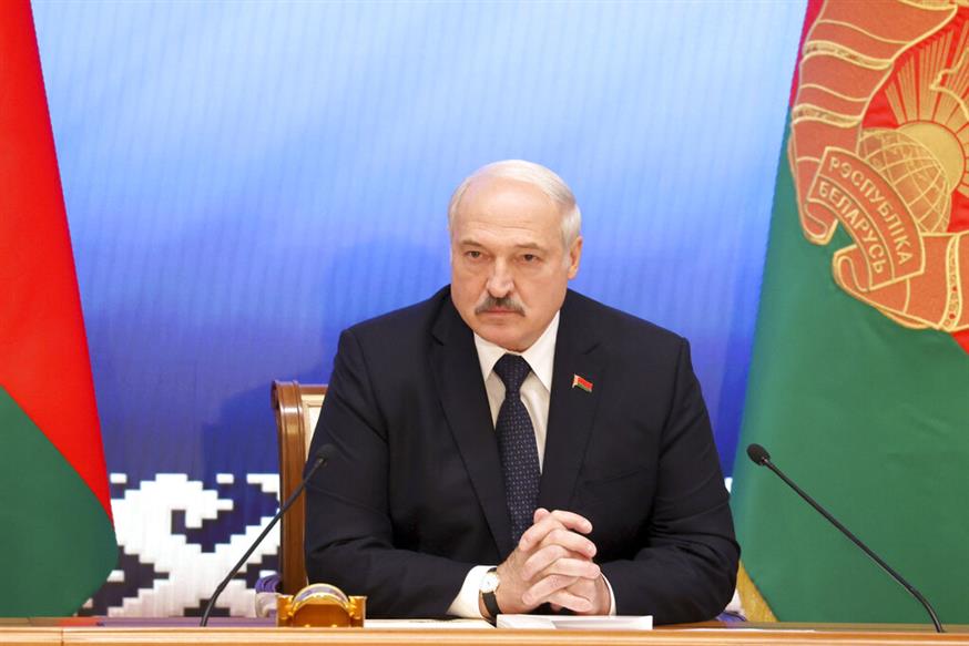 O πρόεδρος της Λευκορωσίας  Αλεξάντερ Λουκασένκο (AP photo)